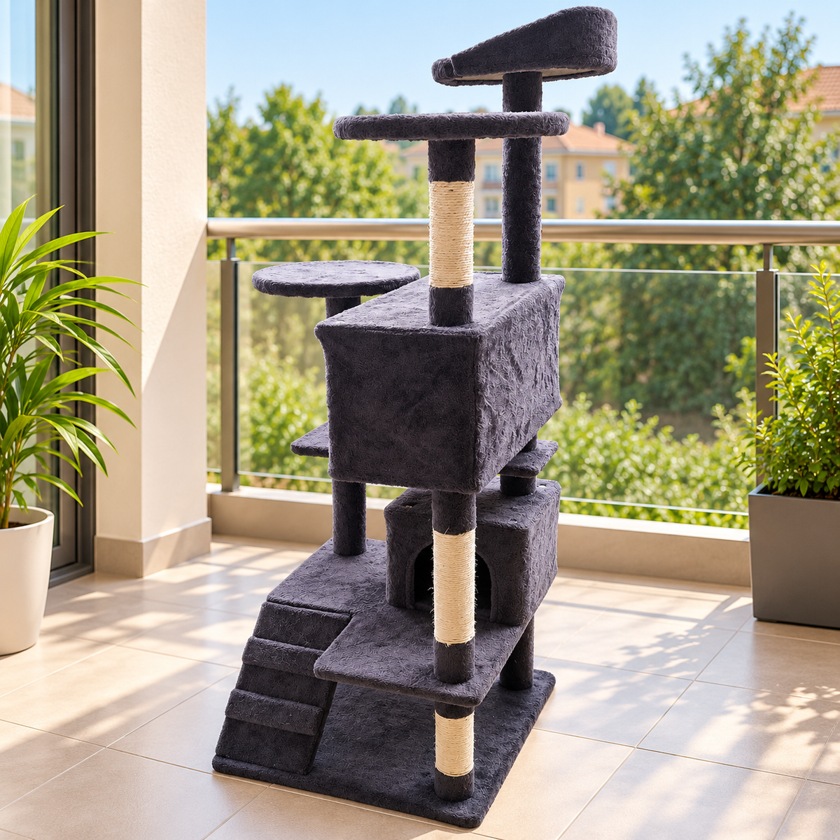 Tiragraffi Albero per Gatti Multilivello