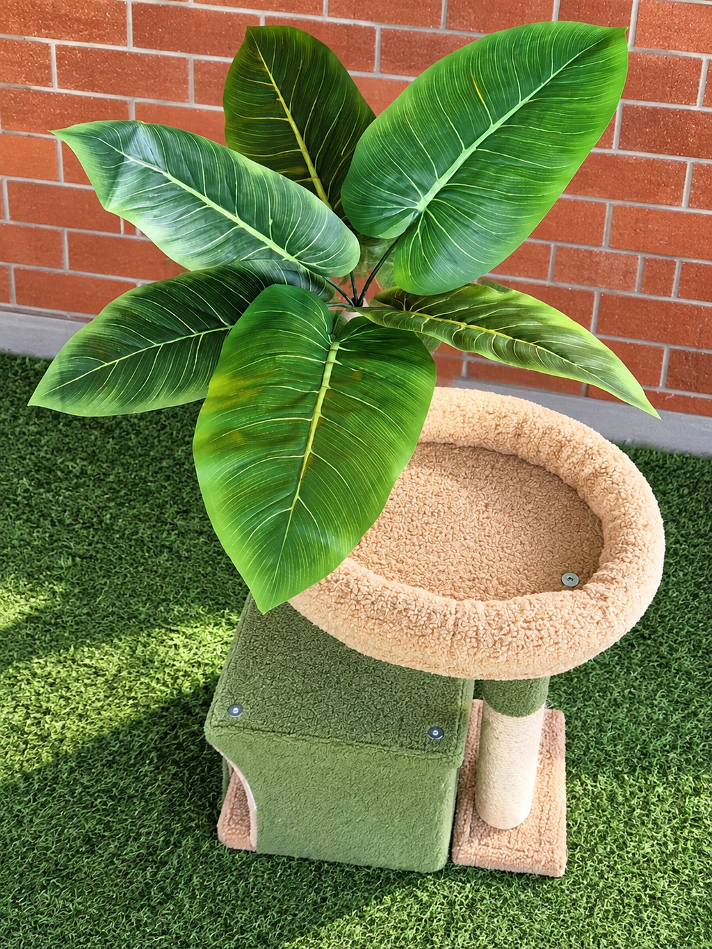 Tiragraffi per Gatti con Foglie Decorative